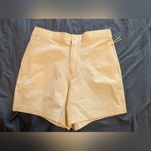 NWT Men's VRST 6" Seersucker Resort Short in Yellow  Sz M